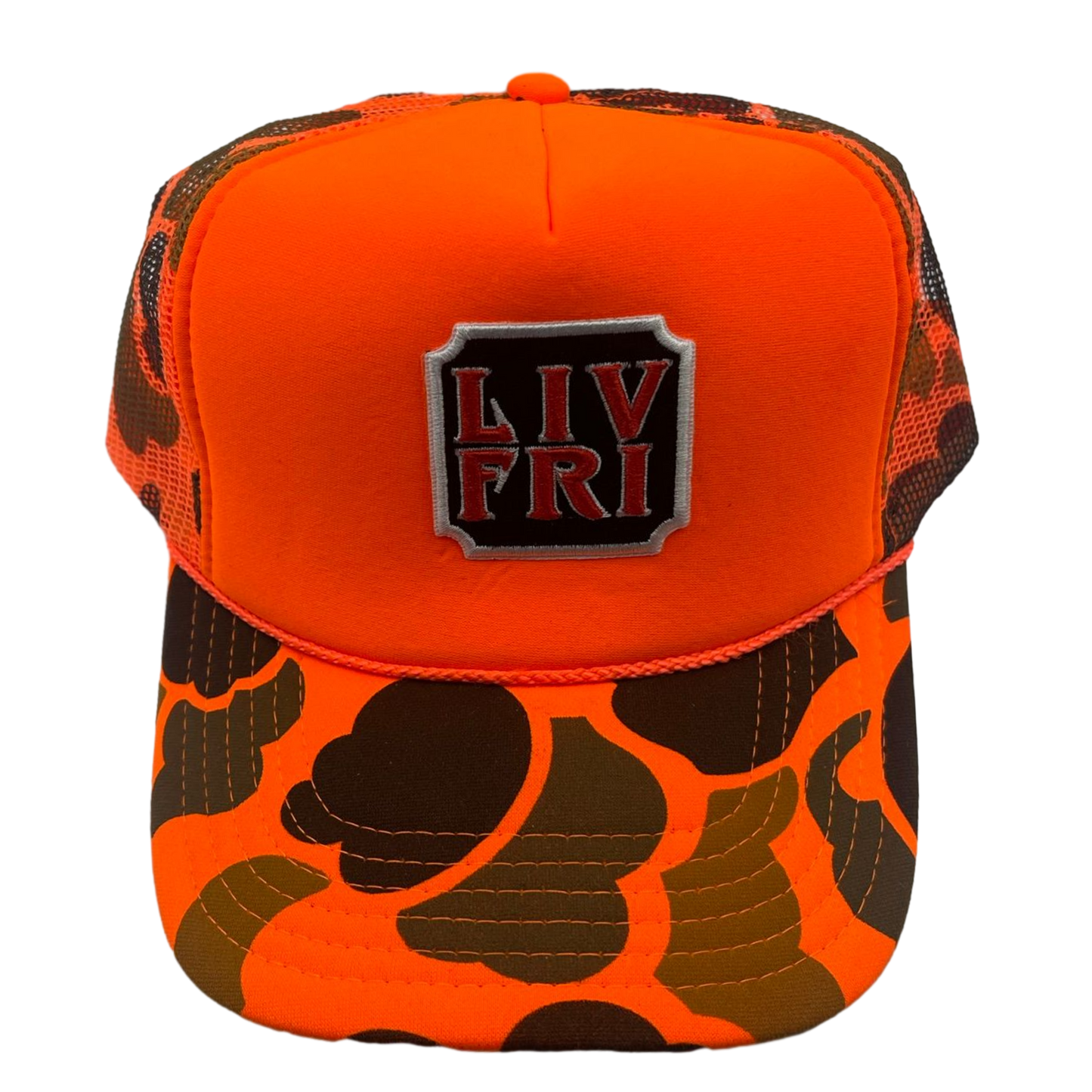 Hunter Orange Patch Trucker