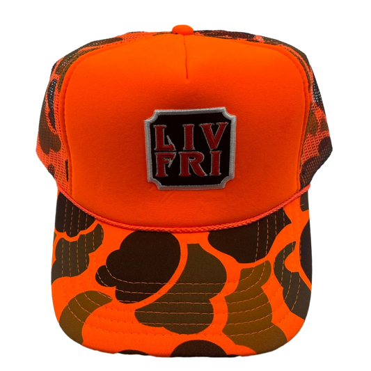 Hunter Orange Patch Trucker