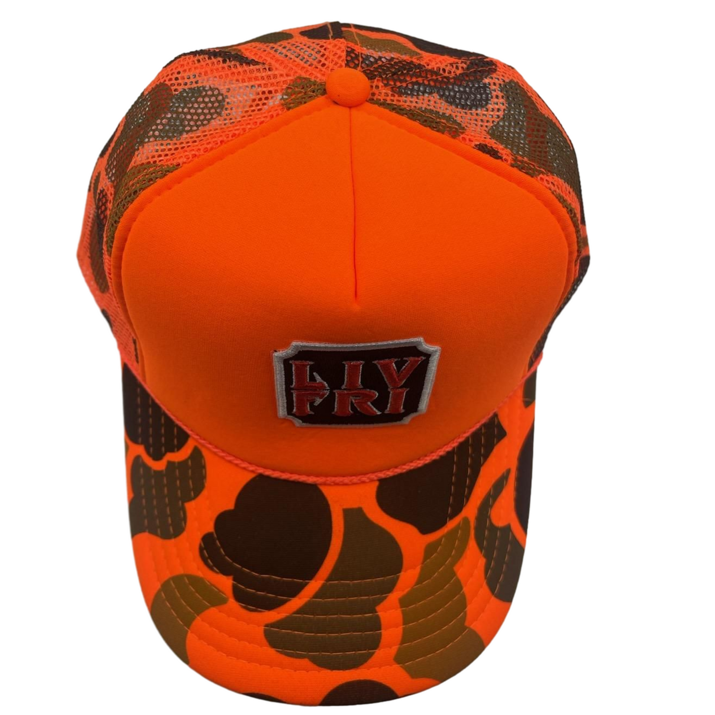 Hunter Orange Patch Trucker